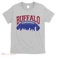 New York Skyline Buffalo Football Fan T-Shirt thumb 0