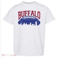 New York Skyline Buffalo Football Fan Toddler T-Shirt thumb 0