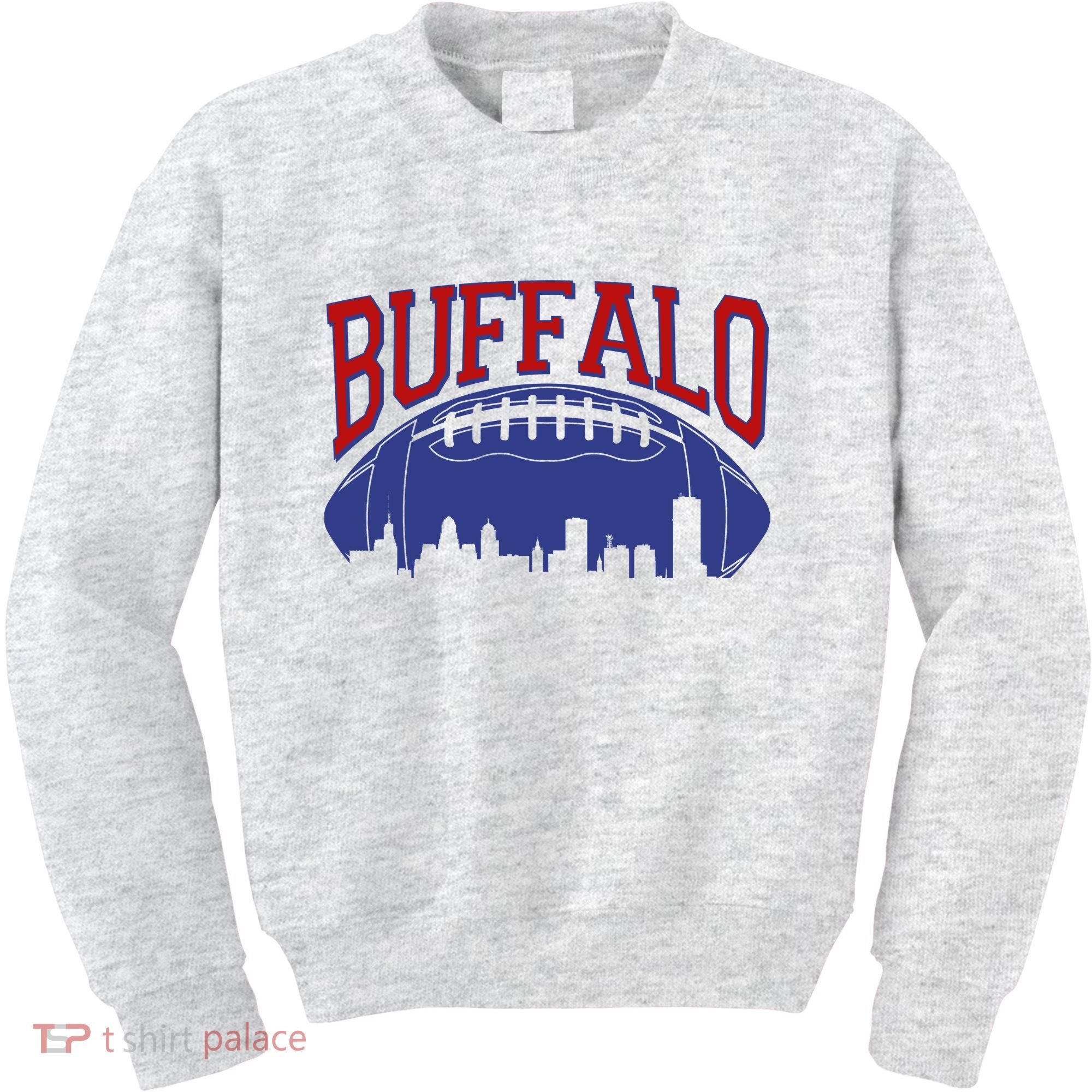 New York Skyline Buffalo Football Fan Kids Sweatshirt