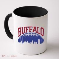 New York Skyline Buffalo Football Fan Coffee Mug thumb 0