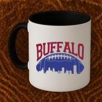 New York Skyline Buffalo Football Fan Coffee Mug thumb 2