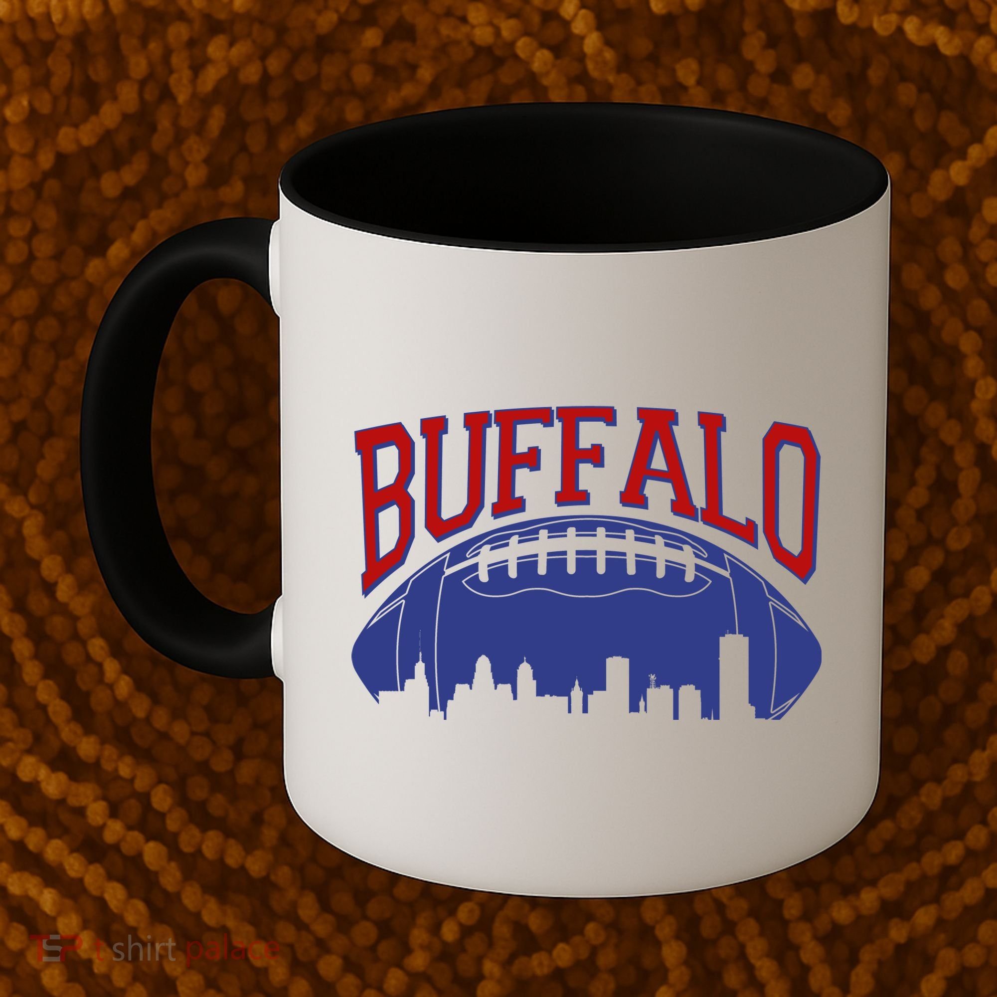 New York Skyline Buffalo Football Fan Coffee Mug