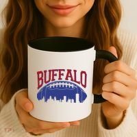 New York Skyline Buffalo Football Fan Coffee Mug thumb 3