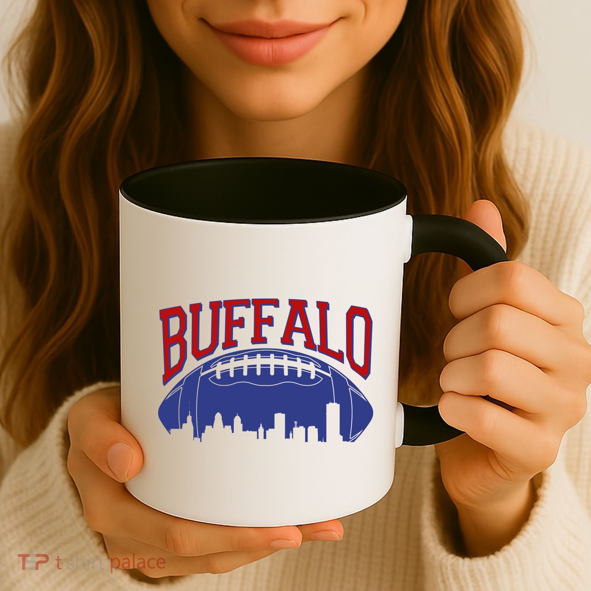 New York Skyline Buffalo Football Fan Coffee Mug