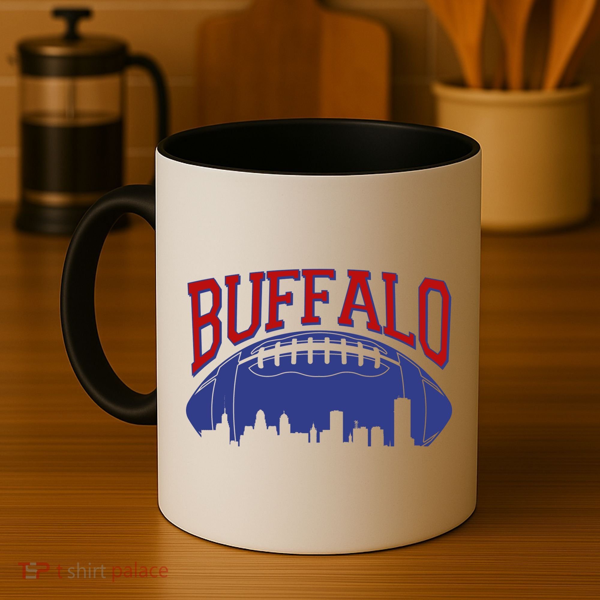 New York Skyline Buffalo Football Fan Coffee Mug