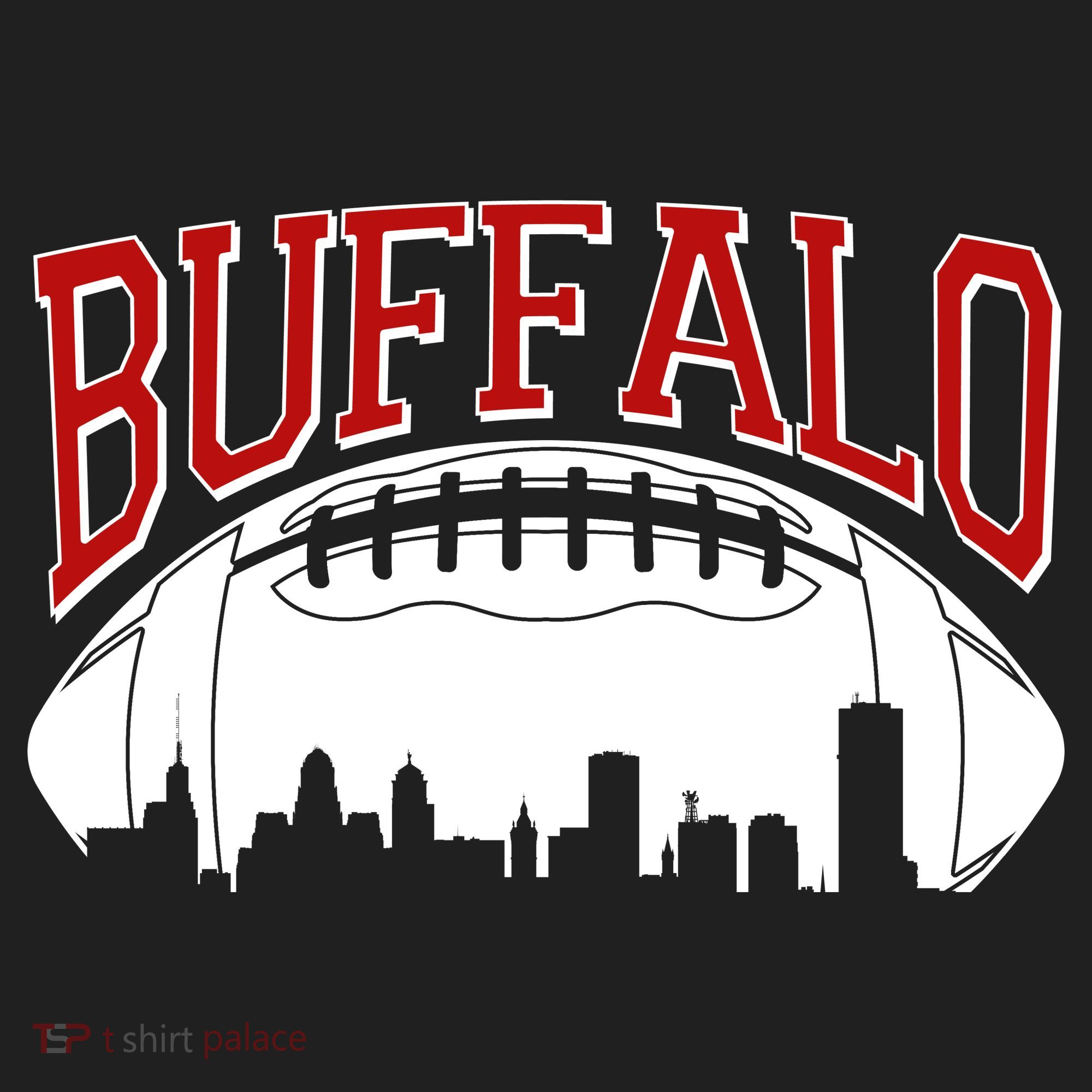 New York Skyline Buffalo Football Fan Beanie
