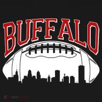 New York Skyline Buffalo Football Fan Women's Hoodie thumb 2