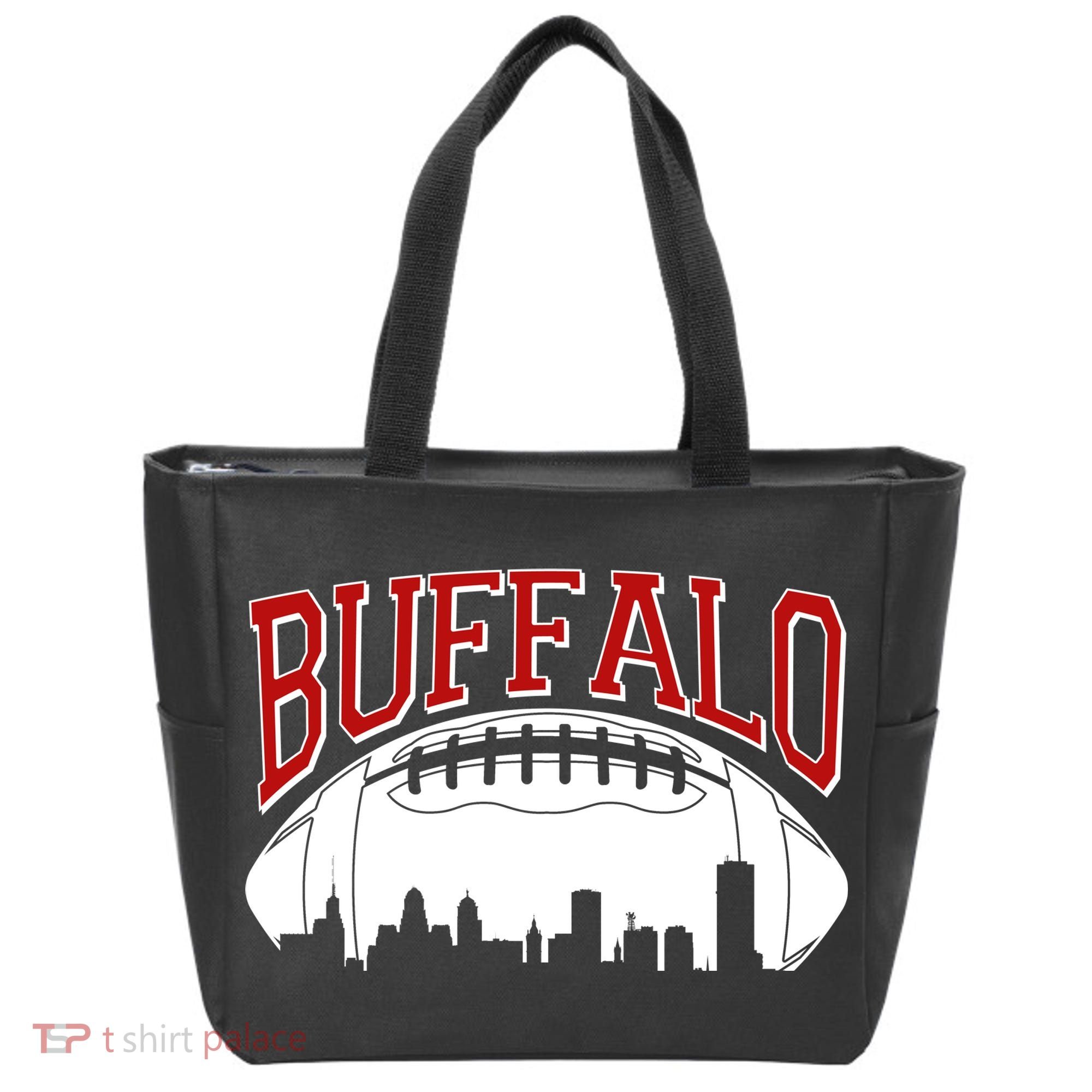 New York Skyline Buffalo Football Fan Tote Bag