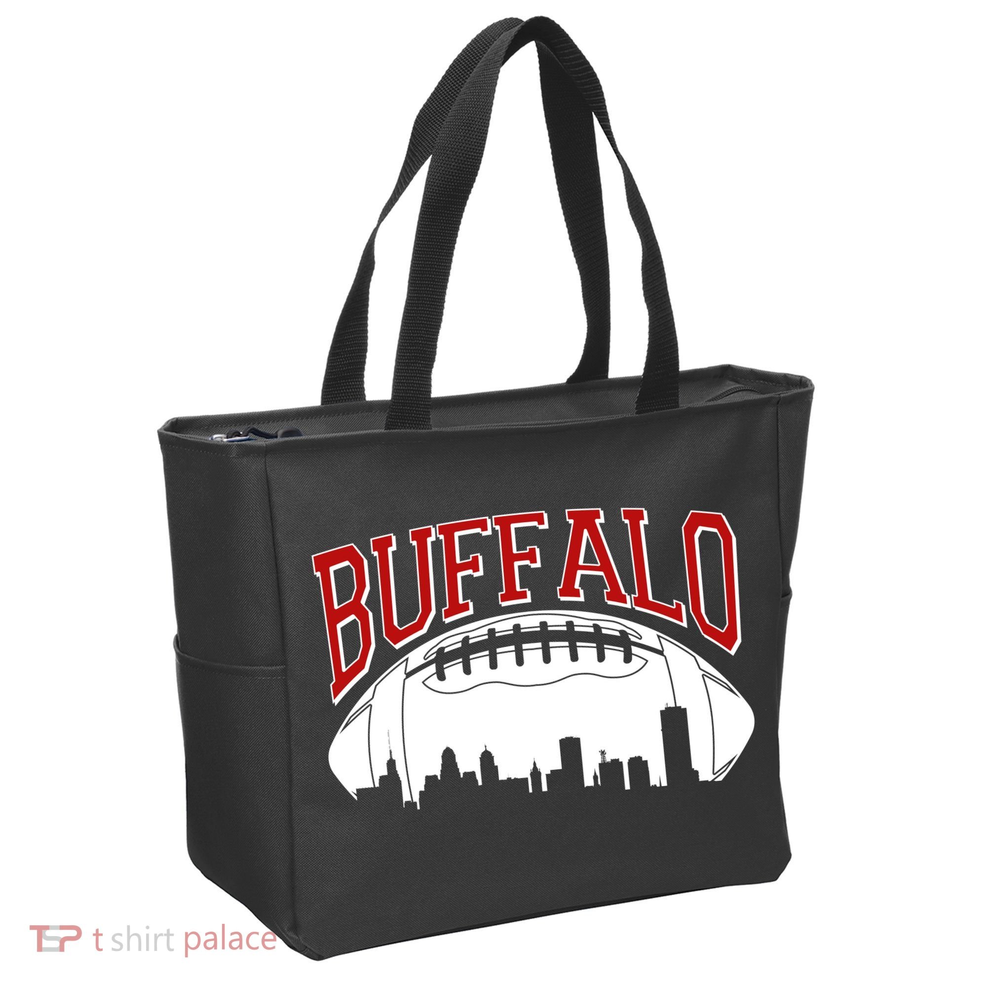 New York Skyline Buffalo Football Fan Tote Bag