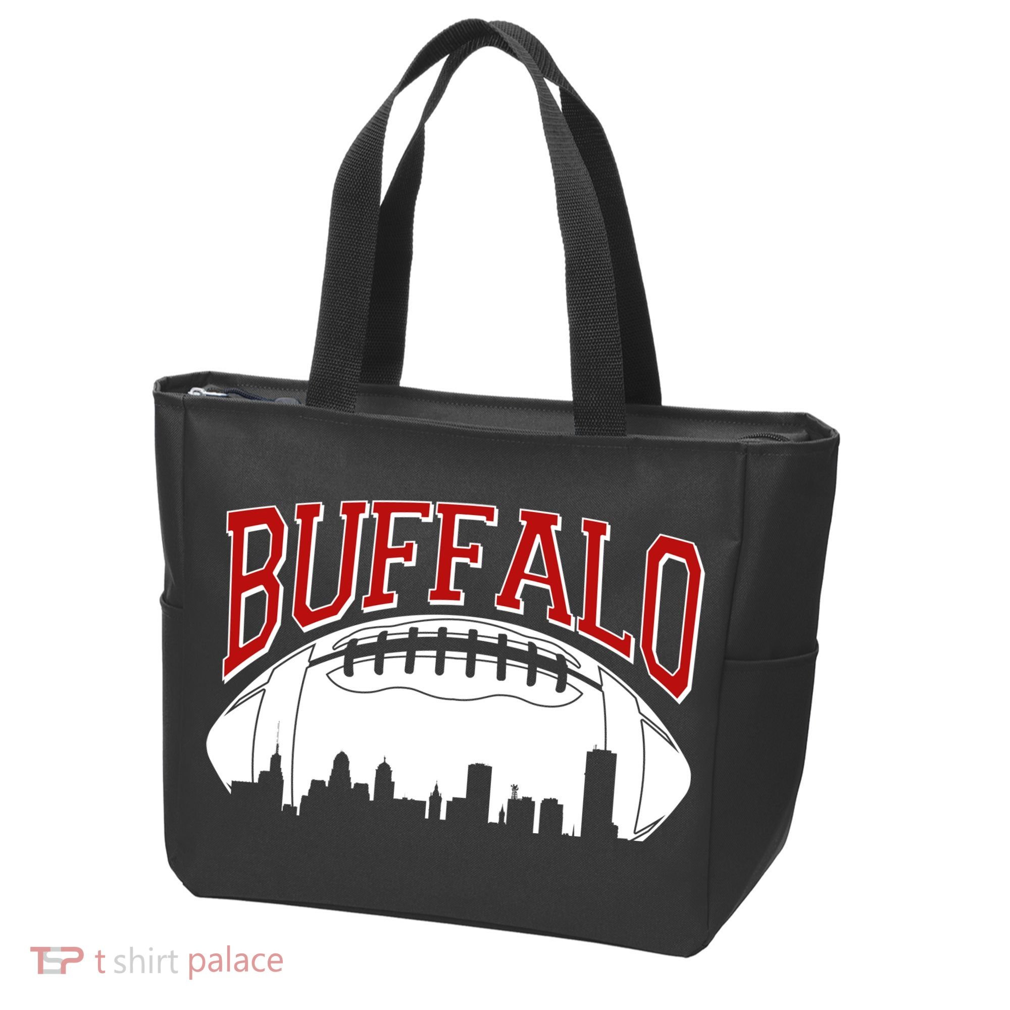 New York Skyline Buffalo Football Fan Tote Bag