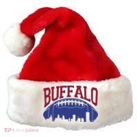 New York Skyline Buffalo Football Fan Santa Hat thumb 0