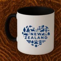 New Zealand Heart Coffee Mug thumb 2