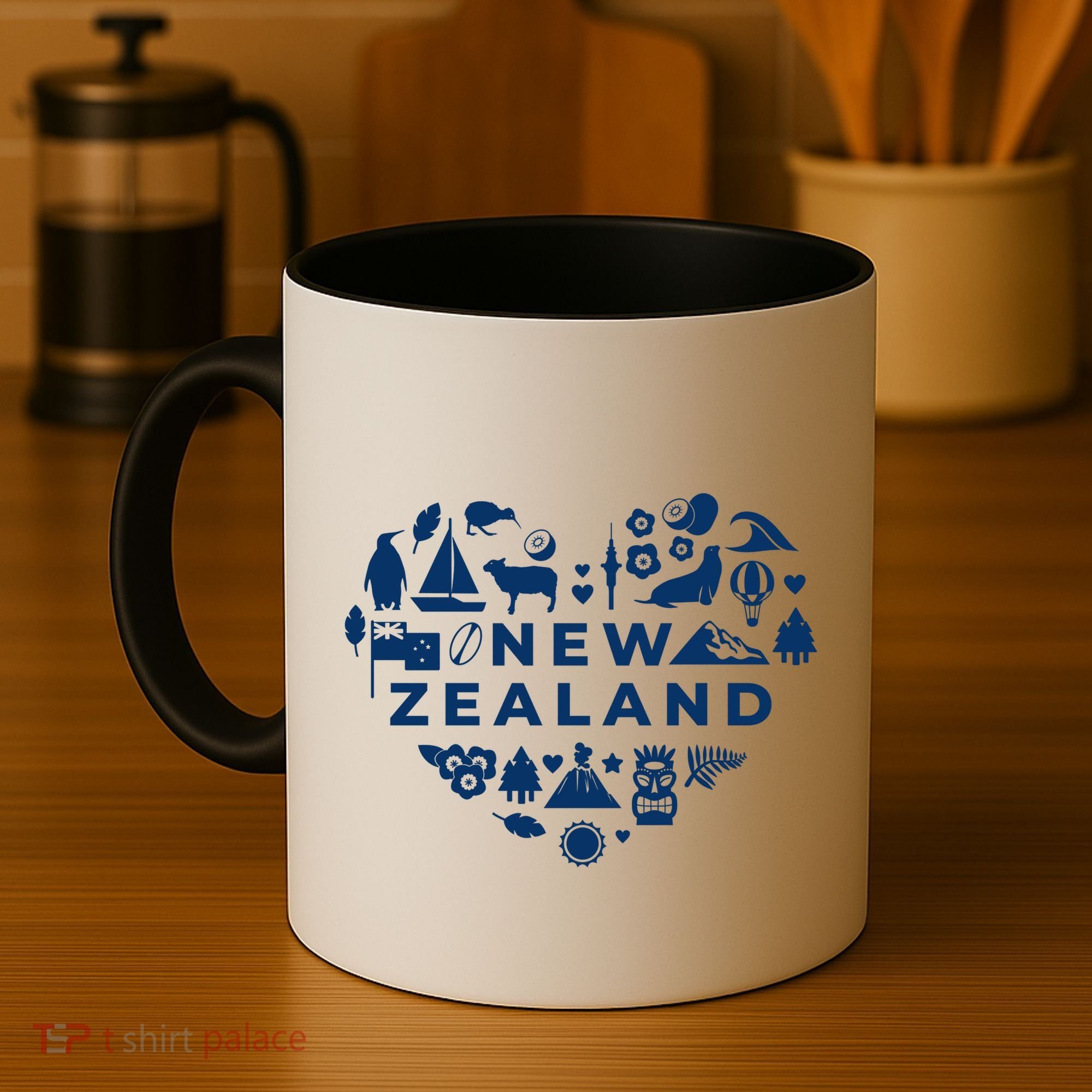 New Zealand Heart Coffee Mug