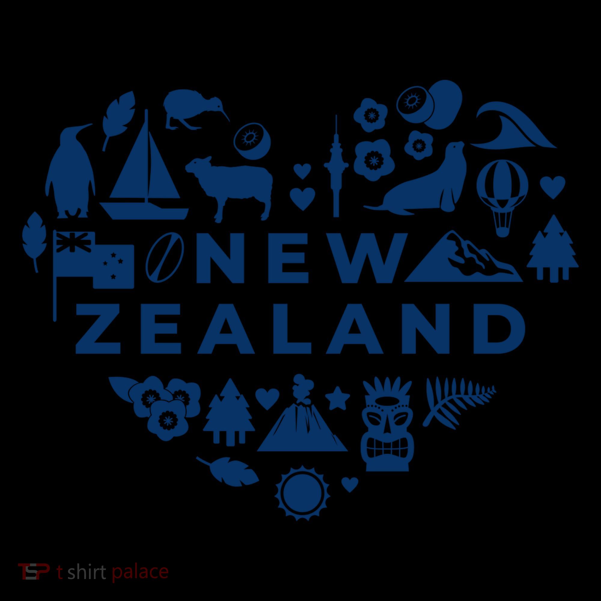 New Zealand Heart Coffee Mug