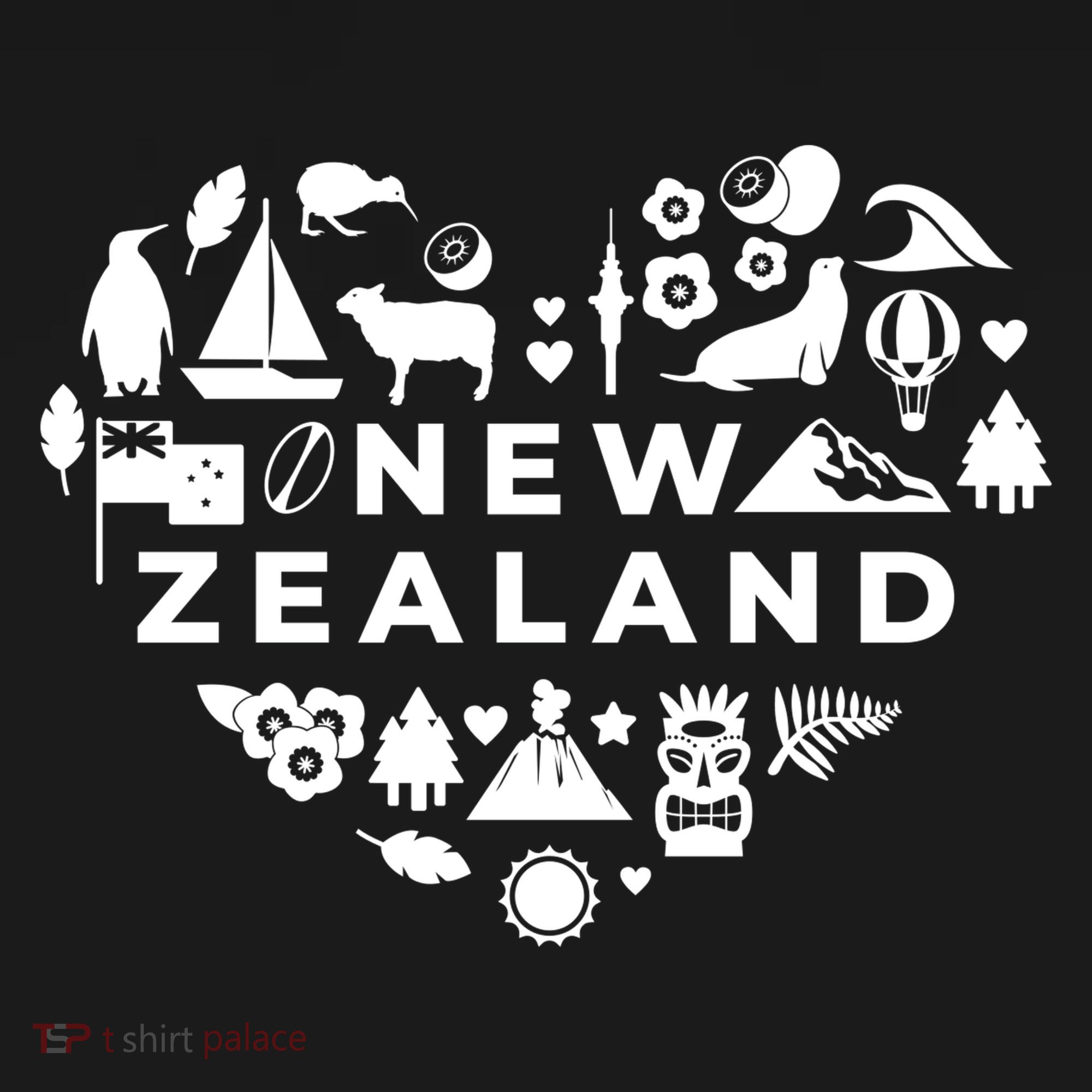 New Zealand Heart Women's Hoodie