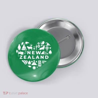 New Zealand Heart Button