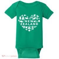 New Zealand Heart Baby Bodysuit thumb 0