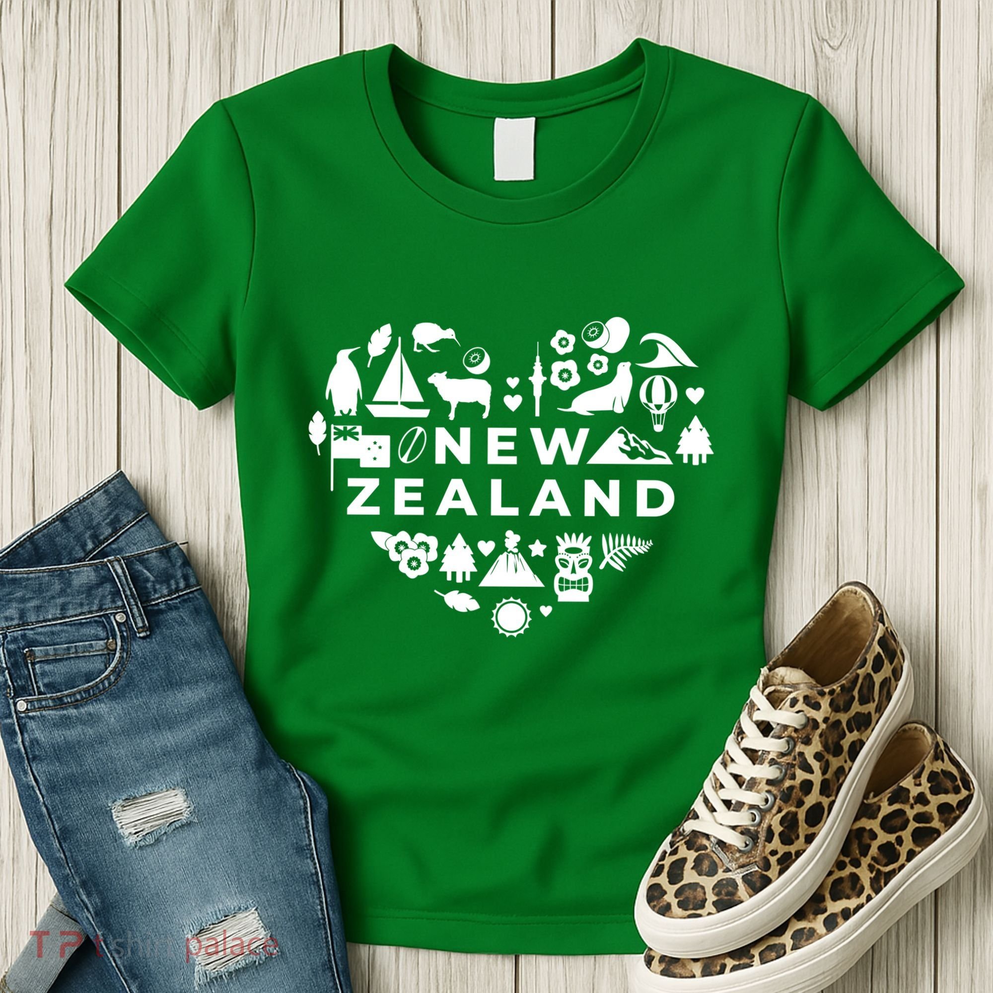 New Zealand Heart Women's T-Shirt