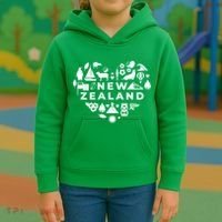 New Zealand Heart Kids Hoodie thumb 3