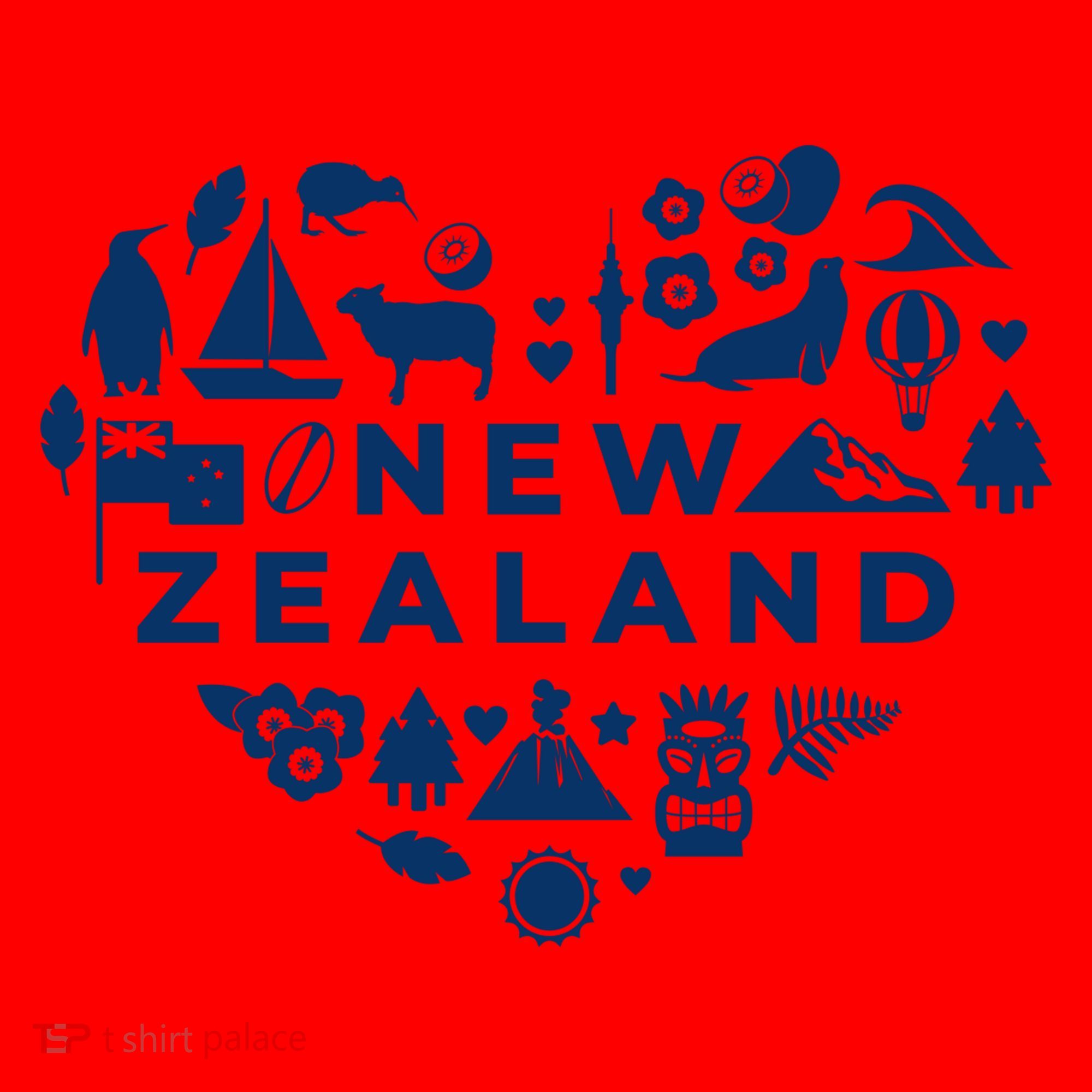 New Zealand Heart Santa Hat