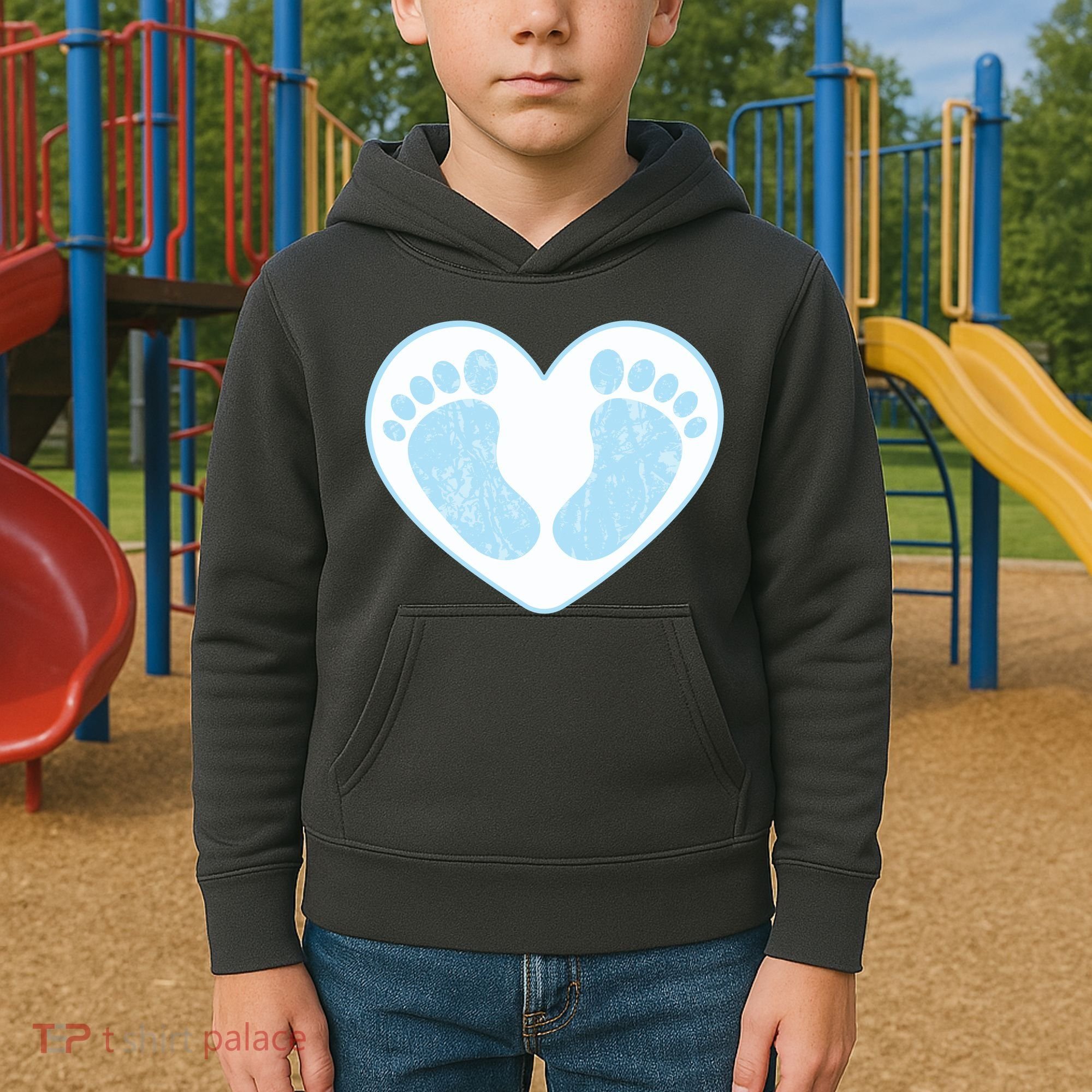 Newborn Feet Kids Hoodie