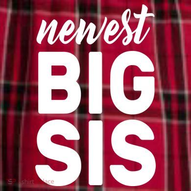 Newest Big Sis Women's Flannel Plaid Pajama Pants