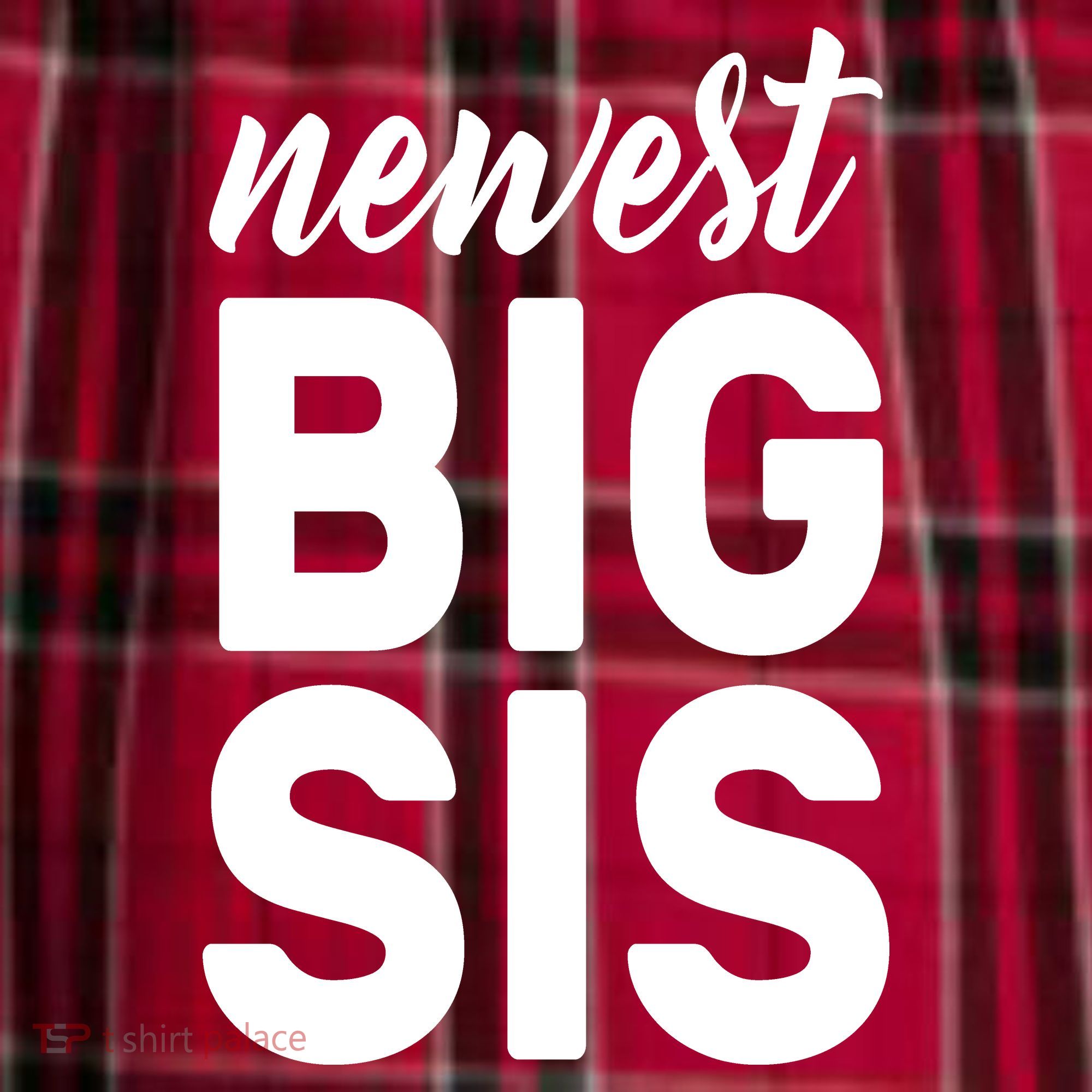 Newest Big Sis Women's Flannel Plaid Pajama Pants