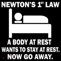 Newton's 1st Law A Body At Rest T-Shirt thumb 7