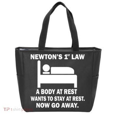 Newton's 1st Law A Body At Rest Tote Bag