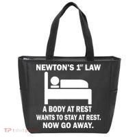 Newton's 1st Law A Body At Rest Tote Bag thumb 0