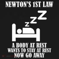 Newton's 1st Law Body At Rest Now Go Away Backpack thumb 2