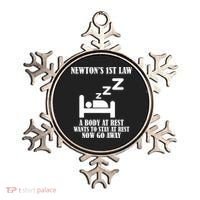 Newton's 1st Law Body At Rest Now Go Away Ornament thumb 0