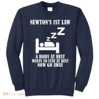 Newton's 1st Law Body At Rest Now Go Away Sweatshirt thumb 0