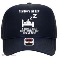 Newton's 1st Law Body At Rest Now Go Away Hat thumb 0