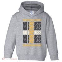 No Excuses Xc Cross Country Running Team Athlete Toddler Hoodie thumb 0