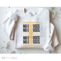 No Excuses Xc Cross Country Running Team Athlete Sweatshirt thumb 2
