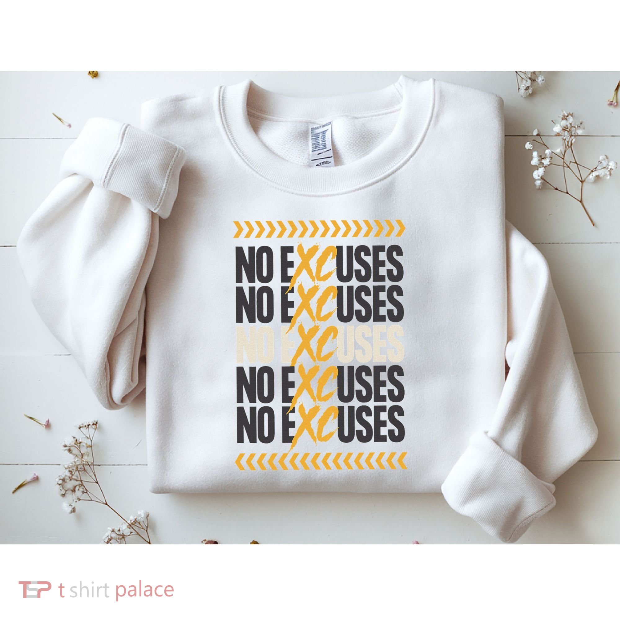 No Excuses Xc Cross Country Running Team Athlete Sweatshirt