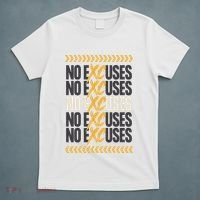 No Excuses Xc Cross Country Running Team Athlete T-Shirt thumb 5