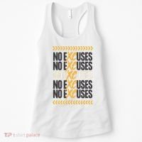 No Excuses Xc Cross Country Running Team Athlete Women's Tank Top thumb 0