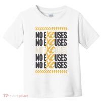 No Excuses Xc Cross Country Running Team Athlete Toddler T-Shirt thumb 0