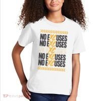 No Excuses Xc Cross Country Running Team Athlete Kids T-Shirt thumb 2