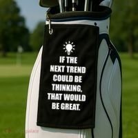 Next Trend Is Thinking Golf Towel thumb 2