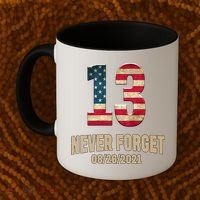 Never Forget 13 Service Members Kabul Afghanistan Airport Coffee Mug thumb 2