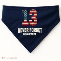 Never Forget 13 Service Members Kabul Afghanistan Airport USA-Made Doggie Bandana thumb 0