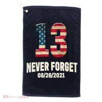 Never Forget 13 Service Members Kabul Afghanistan Airport Golf Towel thumb 0