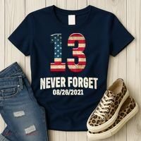 Never Forget 13 Service Members Kabul Afghanistan Airport Women's T-Shirt thumb 3