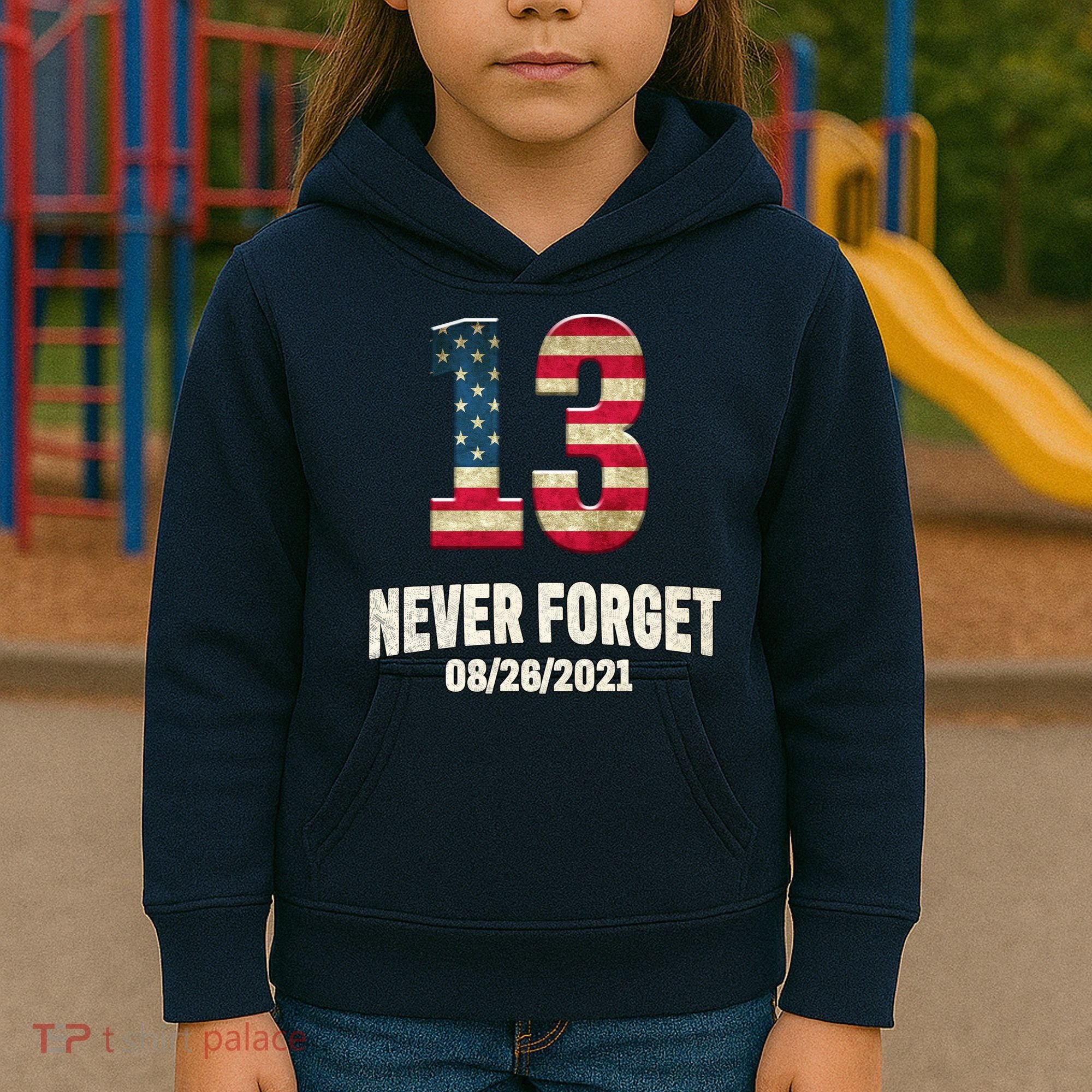 Never Forget 13 Service Members Kabul Afghanistan Airport Kids Hoodie