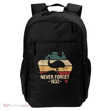 Never Forget 1932 Emu War Gift Emu Lover Zookeeper Gift Backpack