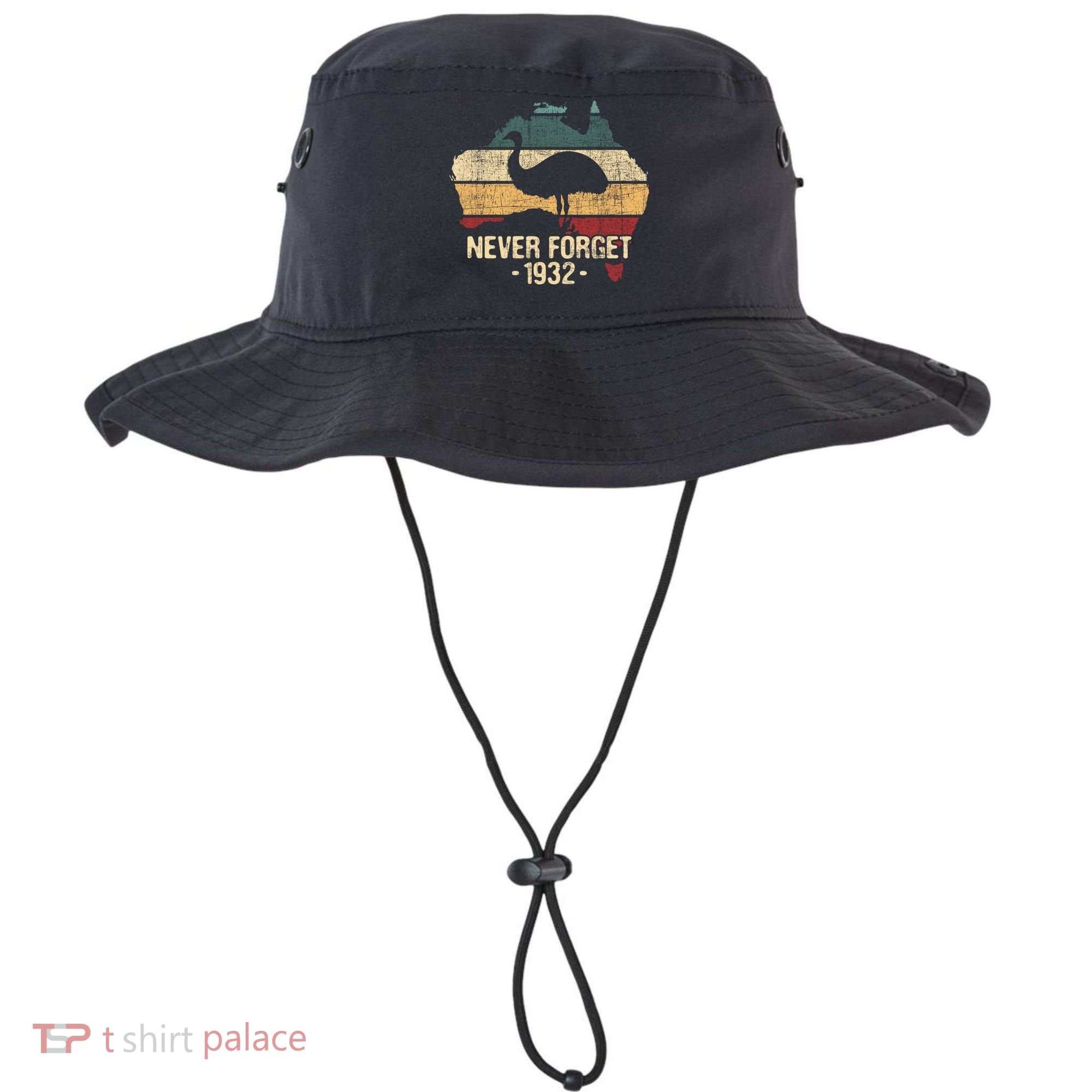Never Forget 1932 Emu War Gift Emu Lover Zookeeper Gift Bucket Hat