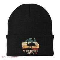 Never Forget 1932 Emu War Gift Emu Lover Zookeeper Gift Beanie thumb 0